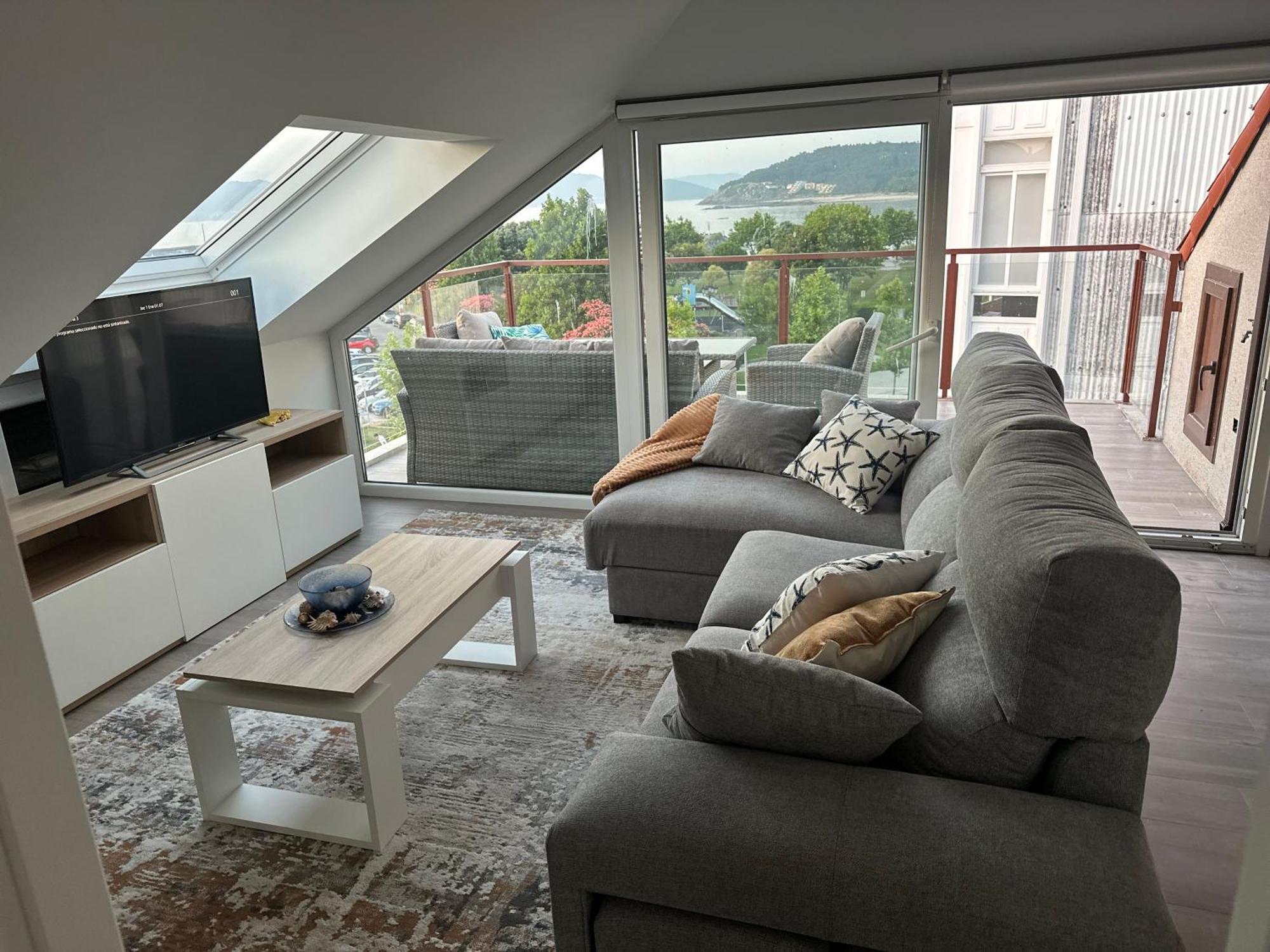 Ferienwohnung Atico Mirando O Mar Porto do Son Exterior foto