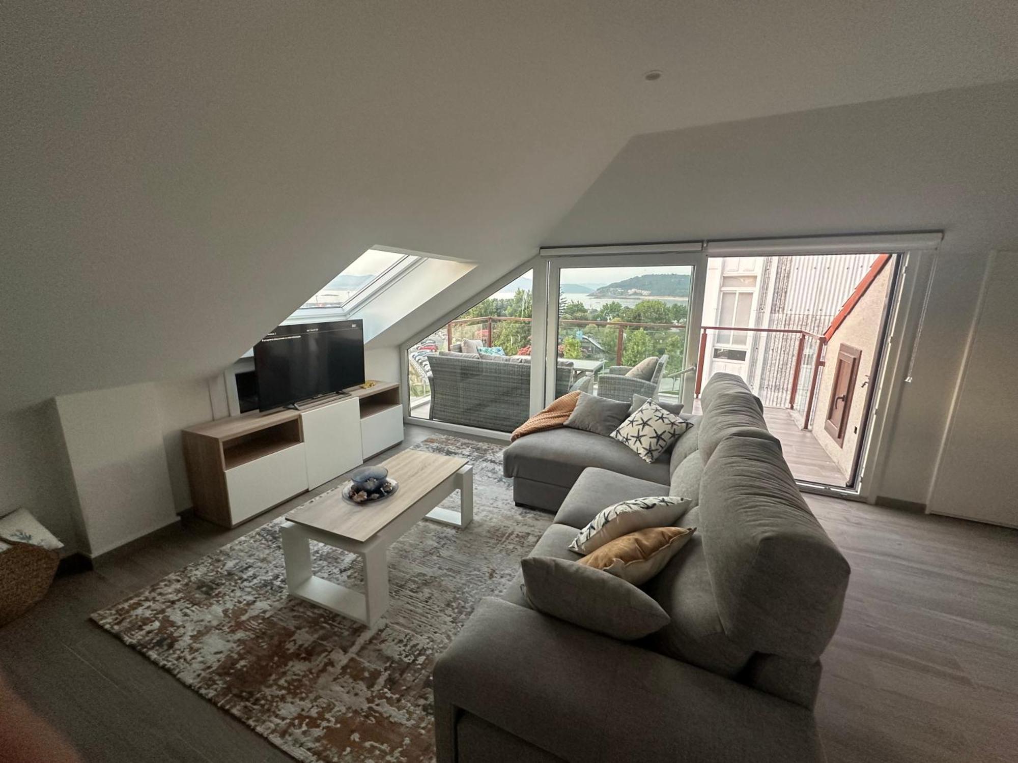 Ferienwohnung Atico Mirando O Mar Porto do Son Exterior foto