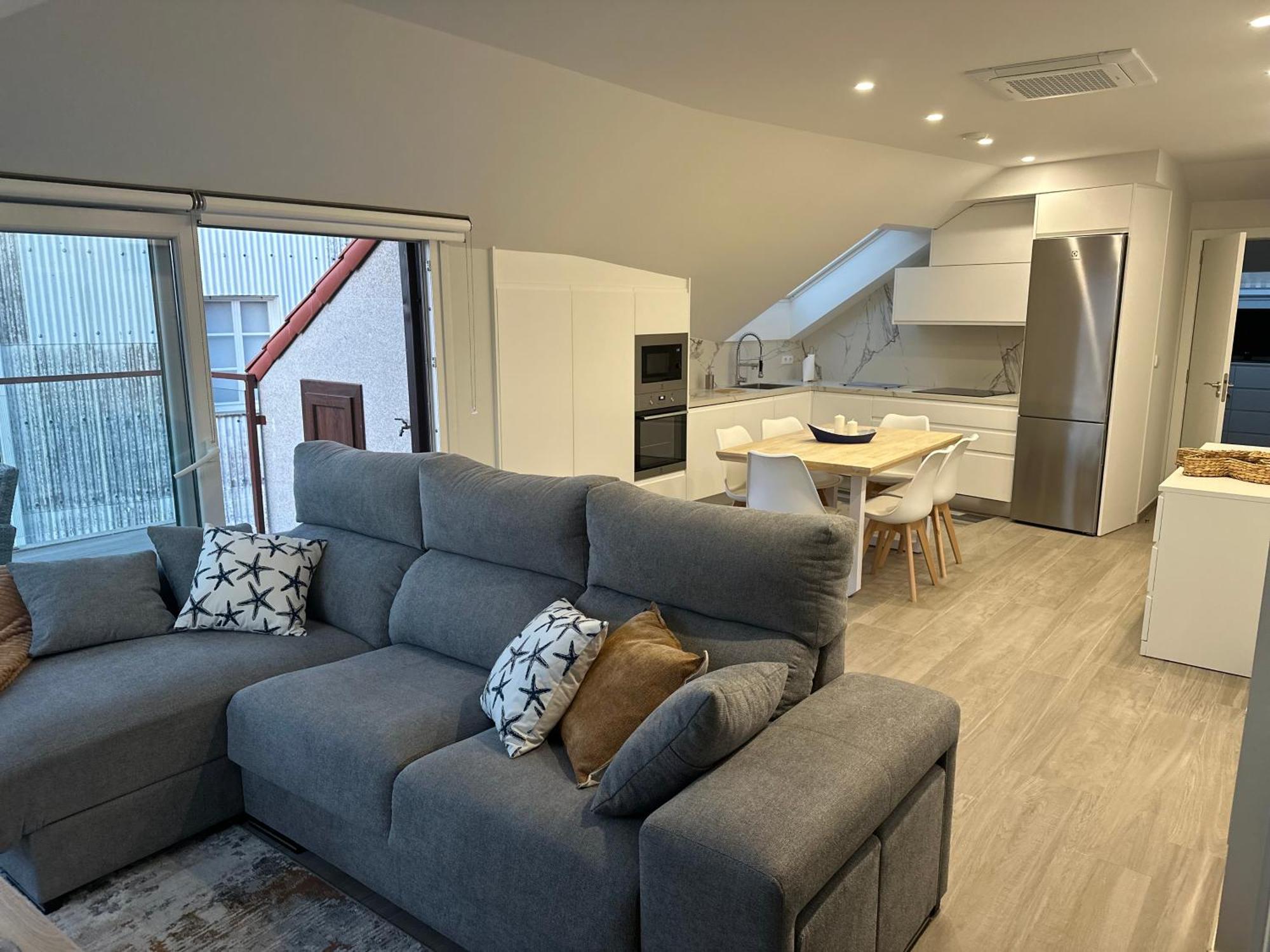 Ferienwohnung Atico Mirando O Mar Porto do Son Exterior foto